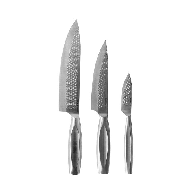 Set di coltelli di lusso da cucina in acciaio inox Boska