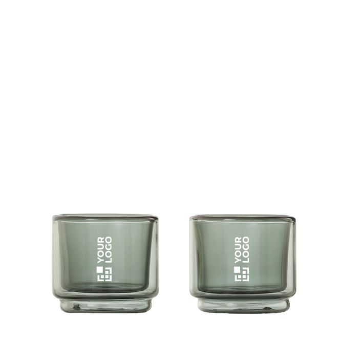 Tazzine da espresso impilabili in vetro a doppia parete 45 ml AdHoc Impact