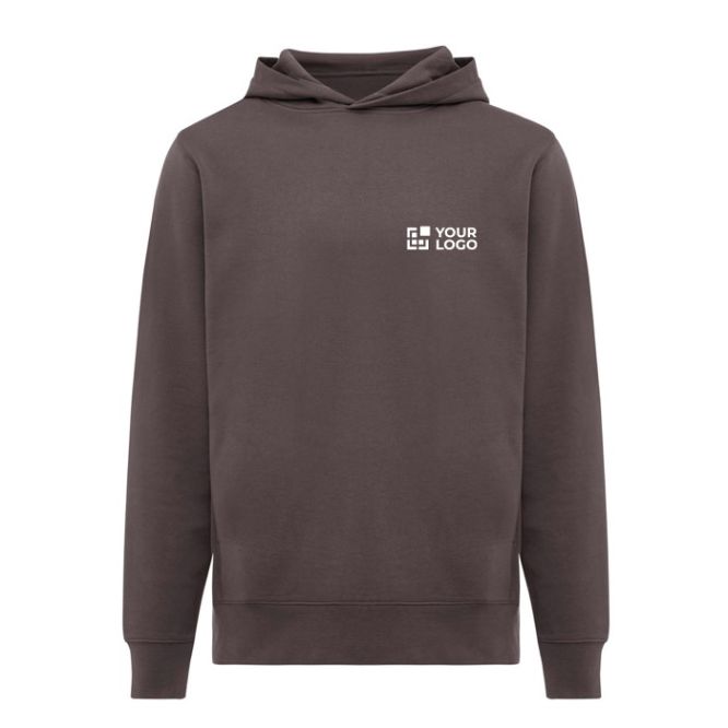 Felpa unisex con cappuccio in cotone riciclato 280 g/m² Iqoniq 3XL 