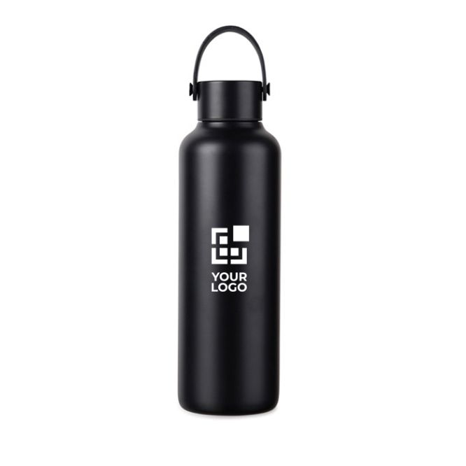 Borraccia termica in acciaio inox riciclato con manico minimal 600 ml