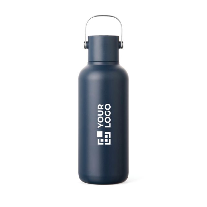 Borraccia termica a doppia parete con cannuccia e tappo antigoccia 600ml