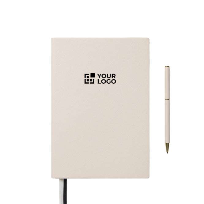 Set quaderno e penna con scatola regalo A5 a righe