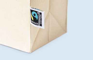 Etichetta borsa Fairtrade
