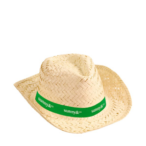Cappello di paglia personalizzato con logo